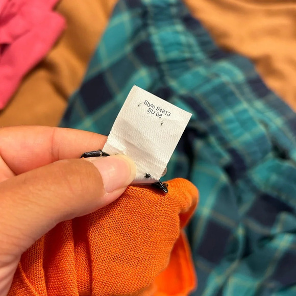 J.Crew Orange Silk Blend Short Sleeve Pleated Sweater - Picture 4 of 4